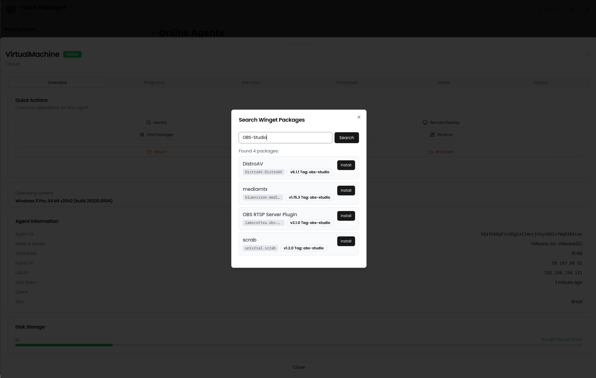 One-click software deployment via WinGet
